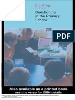Questioning in The Primary School - (Book Cover)