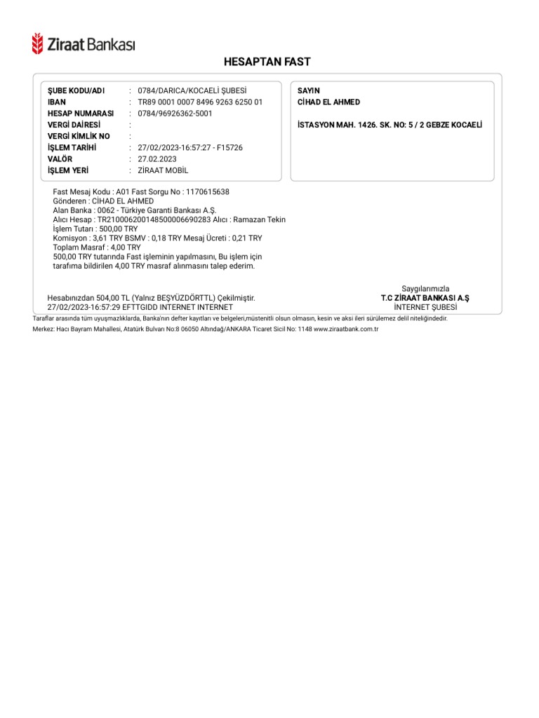 Dekont 18 | PDF