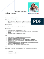 Martine Grammar Future Tenses and When To Use Them PDF