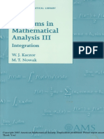 (Student Mathematical Library 21) W. J. Kaczor, M. T. Nowak - Problems in Mathematical Analysis III - Integration-American Mathematical Society (2003)