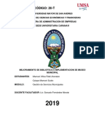 CÓDIGO: 20-T: Mamani Villca Fidel Jhonatan Quispe Mamani Guido Gestión de Servicios Municipales