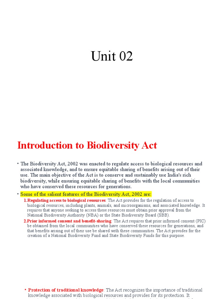 Unit 02 Ipr Download Free Pdf Traditional Knowledge Biodiversity