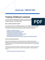 Treating Childhood Leukemia
