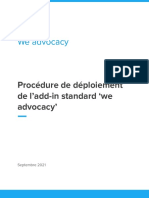 2021 - We Advocacy - Add-In v. Strandard - Procédure de Déploiement FR