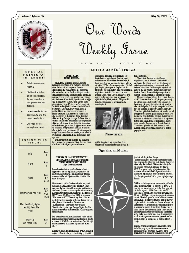 Newsletter Volume 14 Issue 17 | PDF