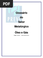 Glossario Metalurgico Óleo e Gás