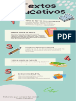 Infografía Educativa Escolar Dibujos Divertida Turquesa y Crema