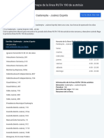 RUTA 190: Horario y Mapa de La Línea RUTA 190 de Autobús