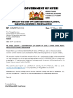 Letter To KDSP Secretariat On CB Plan FY 2020 2021