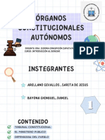 Órganos Constitucionales Autónomos