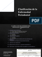 Clasificacion de La Enfermedad Periodontal 2017