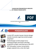 Teknologi Pangan & Pengawetan Untuk IRTP-PKP 2013