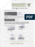 Acta de Calibración y Limpieza Banda de Chzuta