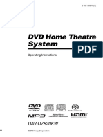 DVD Home Theatre System: DAV-DZ820KW