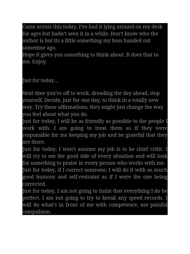 Just For Today Pdf Free