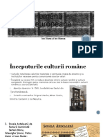 Cultura Română - Cultura Europeană