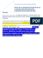 Unidad 4 - Análisis y Diseño Por El Método Del Lugar Geométrico de Las Raíces.