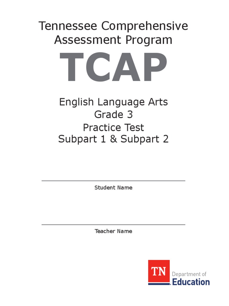 Grade 3 ELA TCAP Practice Test | PDF | Ice | Golf Course