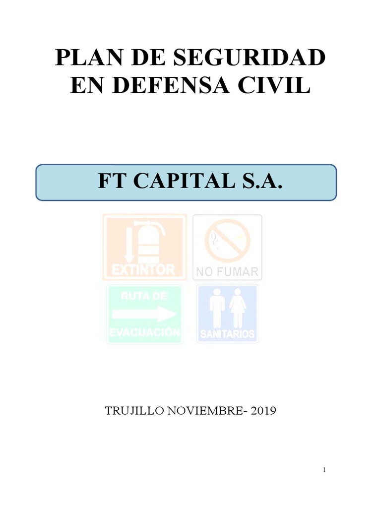 Plan de Seguridad | PDF | Defensa Civil | Riesgo