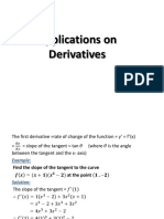 Applications On Derivatives
