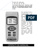 Lutron Tm-9017sd Digital Thermometer With Sd Card Reader Instruction Manual
