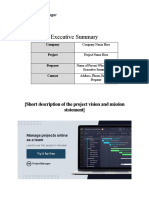 ProjectManager Executive Summary Template ND23
