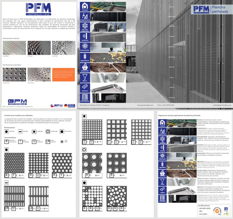Planchas Perforadas para Todo Proyecto | PDF | Minería