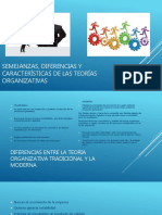 Semejanzas, Diferencias Y Características de Las Teorías Organizativas