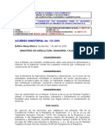 Acuerdo Ministerial No. 131-2005