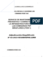 Propuesta Tecnica y Economica N 022023vii Dirtepol Miraflores PDF