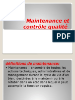 3 Maintenance Et Contrôle Qualité