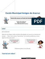 Tutorial de Acesso Ao Portal Do Estudante Prof Maria L Cia Sim Es 1