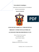 Consumo de Marihuana y Percepción de Riesgos y Consecuencias