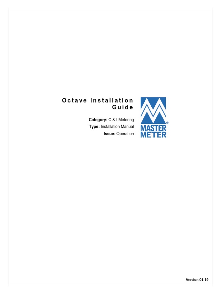 Octave Ultrasonic Installation - Guide | PDF | Flow Measurement ...