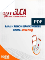 Manual de Migracion de Contactos Desde El Outlook A Vtelca S265