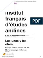 El Siglo XIX - Bolivia y América Latina - Los Unos y Los Otros - Institut Français D'études Andines