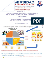 Presentacion Tema 1 GESTION ESTRATEGICA DE CRÉDITOS Y COBRANZAS 