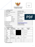 CV Biodata Kontrak Bok