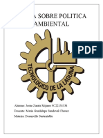 Tarea Sobre Politica Ambiental