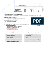 Examen Parcial I - Derecho Empresarial