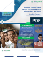 Evaluasi Pemanfaatan Antrian Online FKRTL S/D Minggu Ke 2 Mei 2023