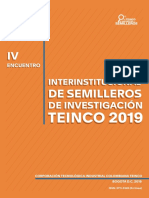 Iv Encuentro Interinstitucional de Semilleros de Investigación