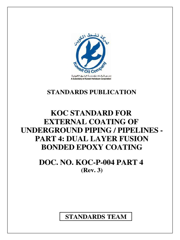 KOC-P-004 Part 4 | PDF | Pipe (Fluid Conveyance) | Business Process