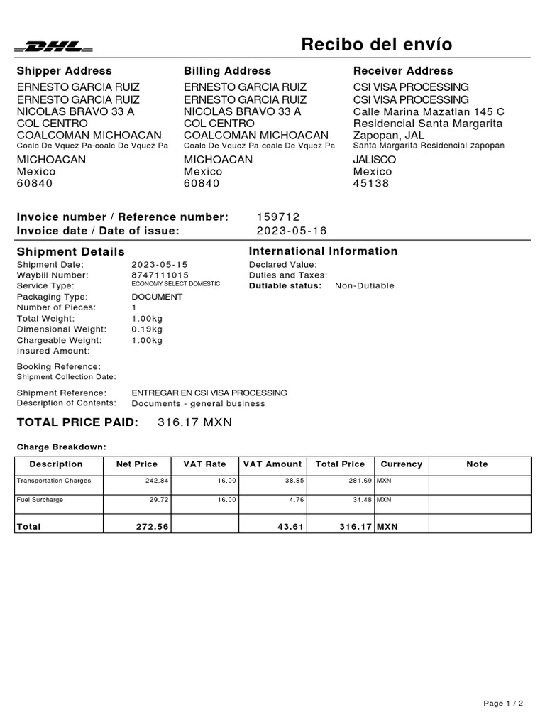 VATReceipt 8747111015 PDF Value Added Tax Taxes