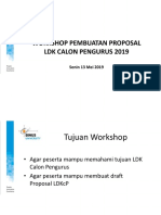 Workshop Pembuatan Proposal LDK Pengurus 2019 - Draft