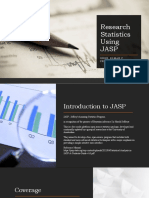 Research Statistics Using JASP