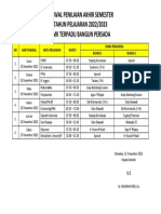 Jadwal PAS 2022