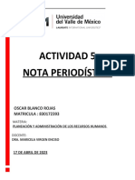 Actividad 5 Nota Periodistica