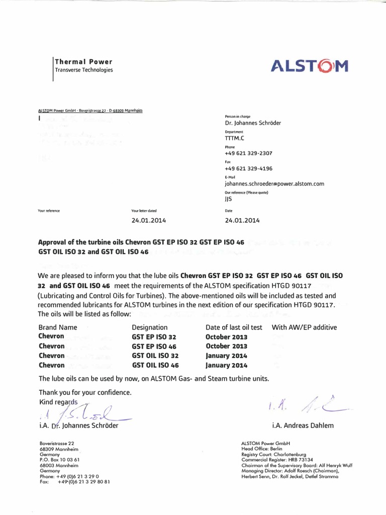 GST Oils Alstom PDF Oils