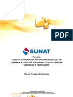 SUNAT - Migración Exstream v16 - Plan de Pruebas v1.2